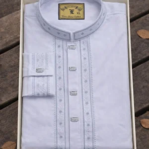 Premium White Cotton Panjabi – Easy Brand